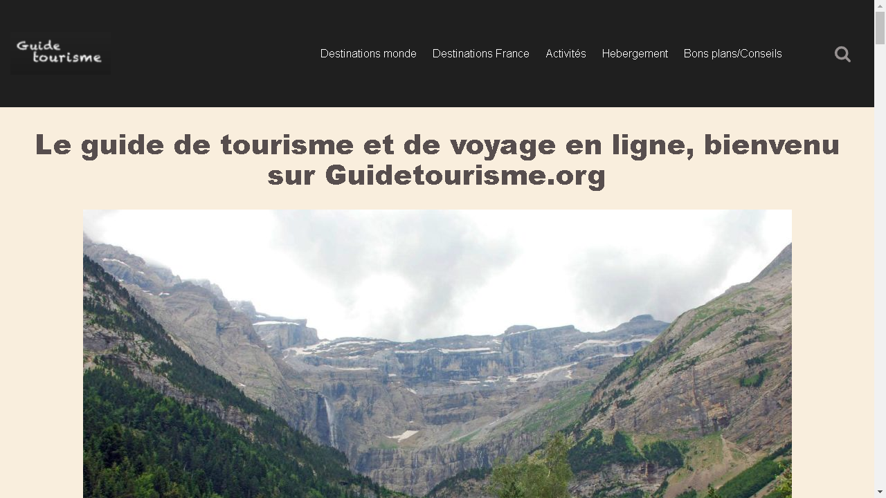 Capture d'écran de http://www.guidetourisme.org/